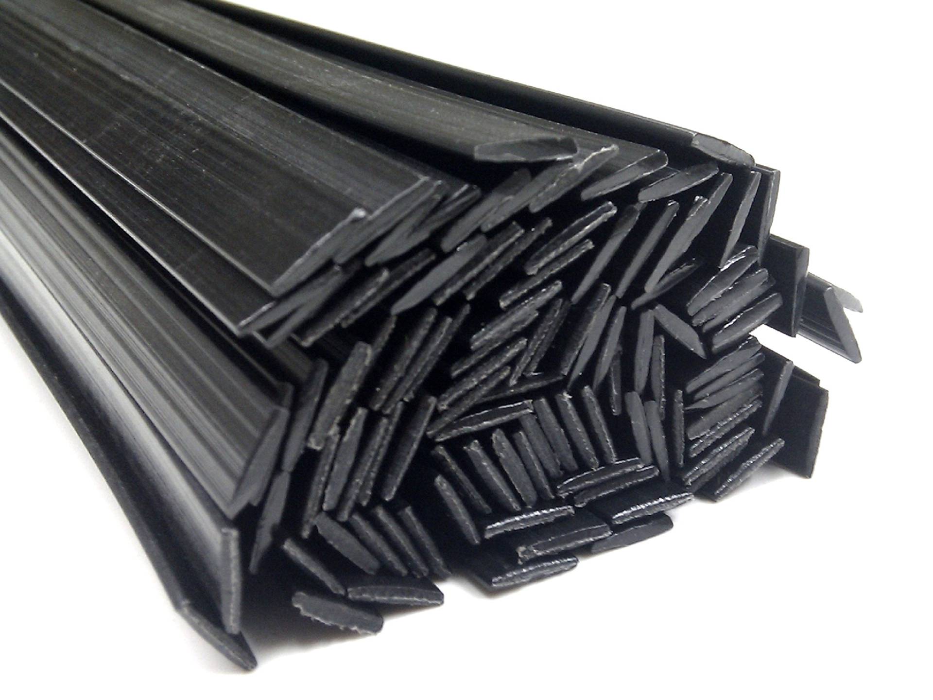 Kunststoffschweißdraht PE-HD 8x1mm Flach Schwarz 25 Stäbe HDPE von az-reptec