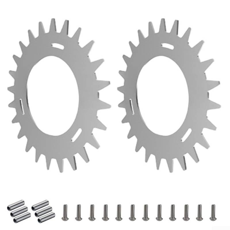 babominimer Metallkonstruktion, Anti-Rutsch-Spike-Set für Segway-Rasenmäher, Roboter, verbesserte Haltbarkeit, rutschfeste Spikes, mit Schraube, kompatibel mit Segway von babominimer