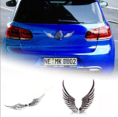 B245 ein Paar Engel flügel Emblem Badge auto aufkleber 3D car Sticker Abziehbild von badgeswelt