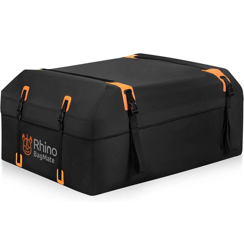 Rhino BagMate Dachgepäcktasche - XL 540L (19 Kubikfuß) Dachbox Auto - Sicherer, Weicher & Extrem Haltbarer Dachkoffer -100% wasserdichte Dachgepäcktasche - Dachtasche passt auf jedes Auto von bagmate