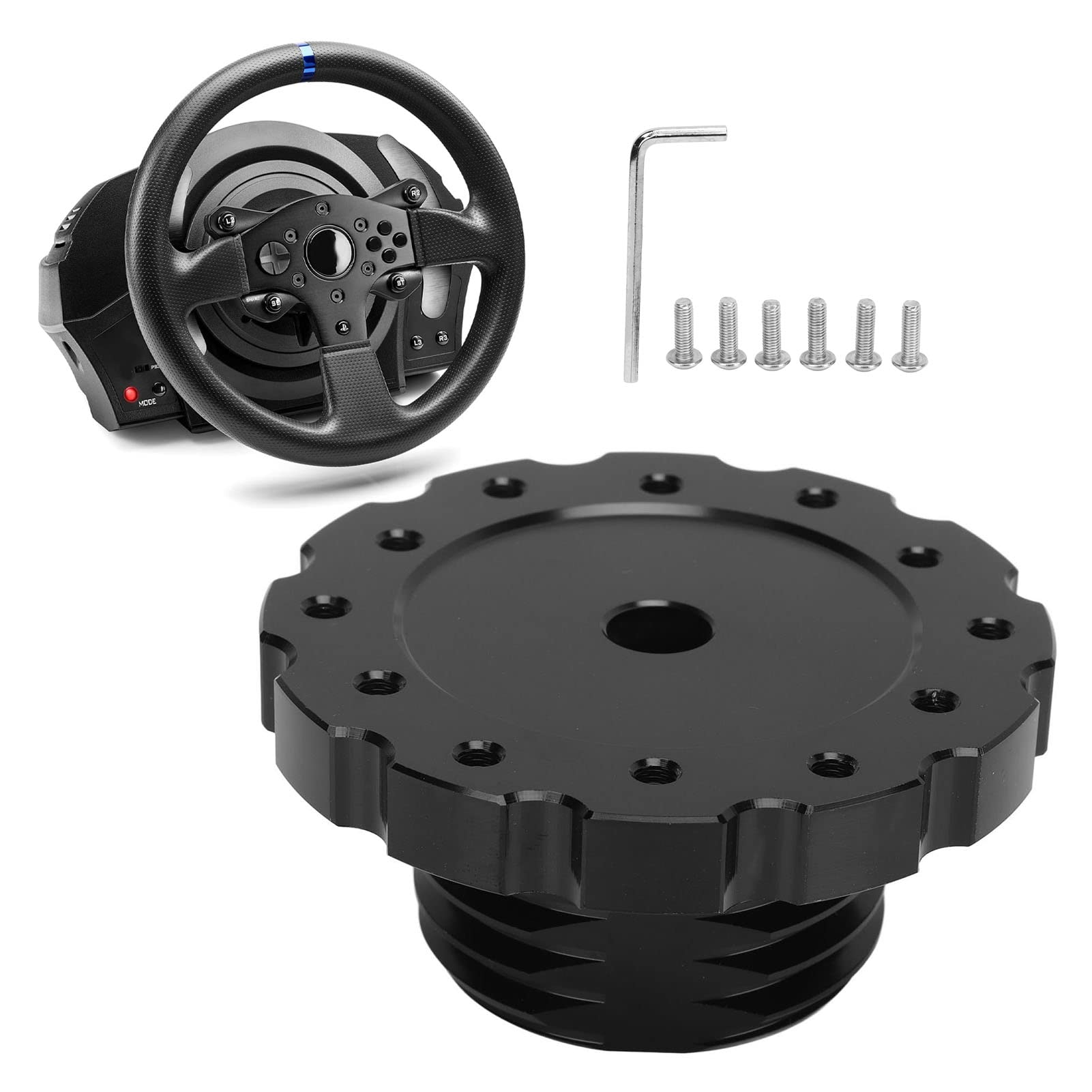 Rennwagen-Gaming-Lenkradadapter für T300 T500, Rennwagen-Spiellenkrad-Adapterplatte für für Sparco, PCD 73 Mm Lenkradmodifikation von banapoy