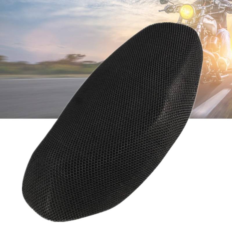 bangminda Motorrad Sitzbezug Universal Sitzbankbezug rutschfest Wasserdicht Sonnenschutz Motorrad SitzbezüGe für Roller rutschfeste Atmungsaktive Mesh Sitzbezug (L) von bangminda