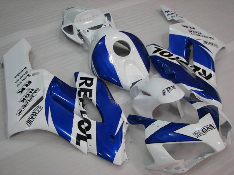 baobaohu Verkleidungssatz Motorrad für CBR1000RR 2004 2005 04 05 CBR1000 RR Verkleidung Kit Karosserie ABS Injektion (Weiß Blau) 077WK von baobaohu