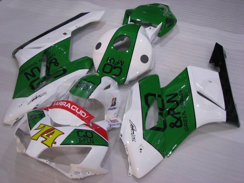 baobaohu Verkleidungssatz Motorrad für CBR1000RR 2004 2005 04 05 CBR1000 RR Verkleidung Kit Karosserie ABS Injektion (grün-weiß) 079QW von baobaohu