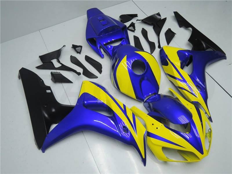 baobaohu Verkleidungssatz Motorrad für CBR1000RR 2006 2007 06 07 CBR1000 RR Verkleidung Kit Karosserie ABS Injektion (Gelbblau) 105JS von baobaohu