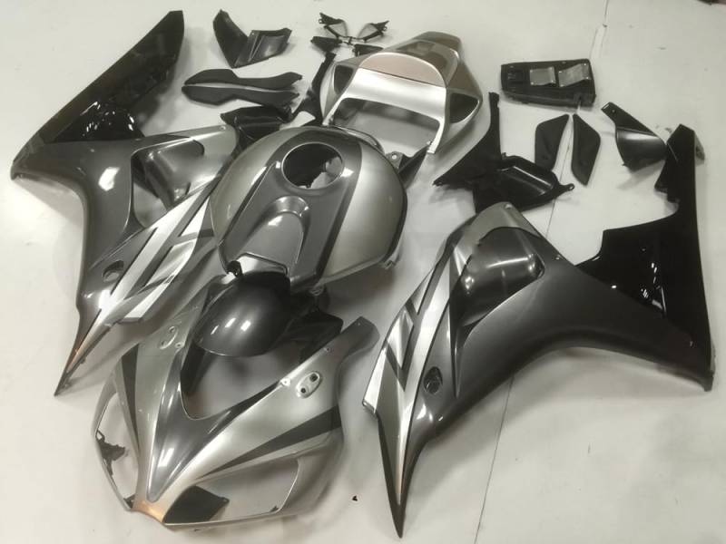 baobaohu Verkleidungssatz Motorrad für CBR1000RR 2006 2007 06 07 CBR1000 RR Verkleidungssatz Karosserie ABS Injektion (Silbergrau) 144LS von baobaohu