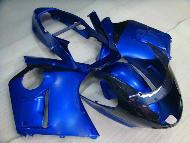 baobaohu Verkleidungssatz Motorrad für CBR1100XX 1996-2007 96-07 CBR1100 XX Verkleidungssatz Karosserie ABS Injektion (Blau Schwarz) 015PD von baobaohu