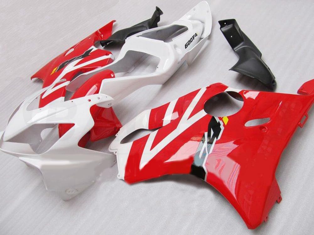 baobaohu Verkleidungssatz Motorrad für CBR600F4i 2001 2002 2003 01 02 03 CBR600 F4i Verkleidung Kit Karosserie ABS Injection (Rot Weiß) 050BF von baobaohu