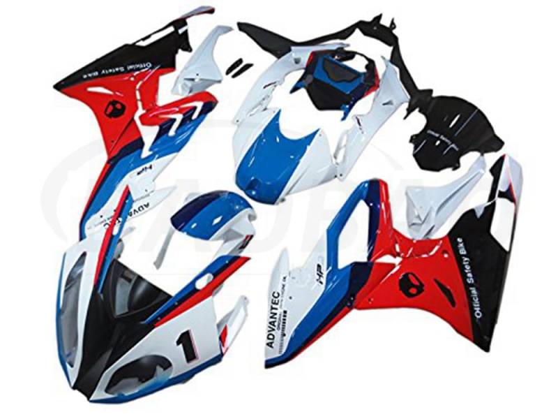 baobaohu Verkleidungssatz Motorrad für S1000RR 2015 2016 15 16 S 1000 RR Verkleidung Kit Karosserie ABS Injection (Weiß Rot) 002RP von baobaohu