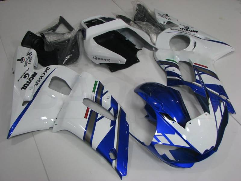 baobaohu Verkleidungssatz Motorrad für YZF-600 R6 1998 1999 2000 2001 2002 YZF 600 R6 Verkleidung Kit Karosserie ABS Injection (Blau Weiß) 089LC von baobaohu