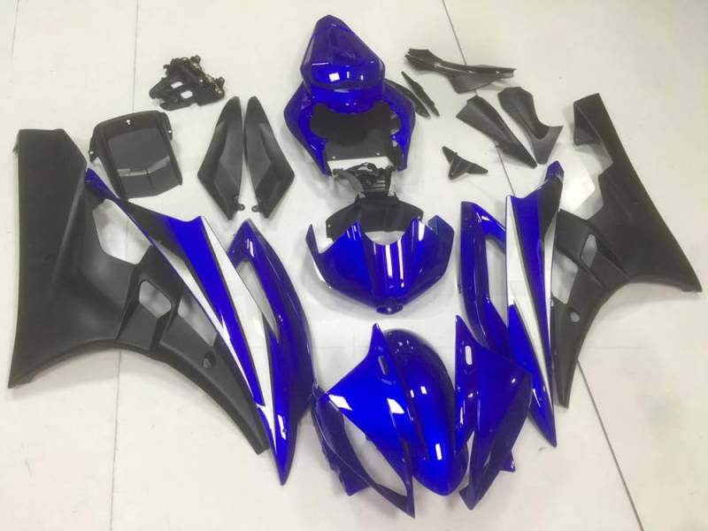 baobaohu Verkleidungssatz Motorrad für YZF-600 R6 2006 2007 06 07 YZF 600 R6 Verkleidung Kit Karosserie ABS Injection (Blau Schwarz) 099GZ von baobaohu