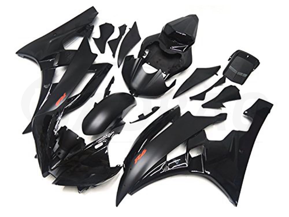 baobaohu Verkleidungssatz Motorrad für YZF-600 R6 2006 2007 06 07 YZF 600 R6 Verkleidung Kit Karosserie ABS Injection (schwarz) 089NS von baobaohu