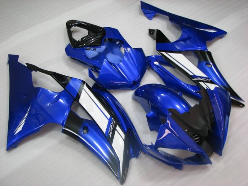 baobaohu Verkleidungssatz Motorrad für YZF-600 R6 2008 2009 2010 2011 2012 2013 2014 2015 2016 Verkleidung Kit Karosserie ABS Injection (blau schwarz) 050WP von baobaohu