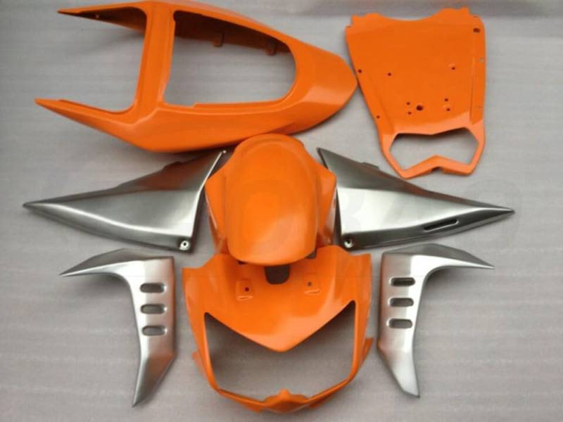 baobaohu Verkleidungssatz Motorrad für Z1000 2003 2004 2005 2006 Z 1000 Verkleidung Kit Karosserie ABS Injektion (Orange Silber) 203AX von baobaohu