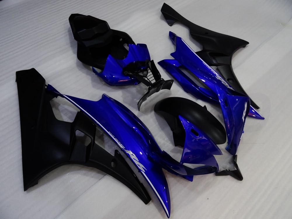 baobaohu Verkleidungsset Motorrad für YZF-600 R6 2006 2007 06 07 YZF 600 R6 Verkleidungssatz Karosserie ABS Injektion (blau schwarz) 044OI von baobaohu