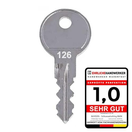 Ersatzschlüssel Kompatibel mit BMW Code 017 - Hochwertiger Ersatz Schlüssel für Dachboxe, Skiboxen und Fahrradträger - Schlüsseldienst von bayesen