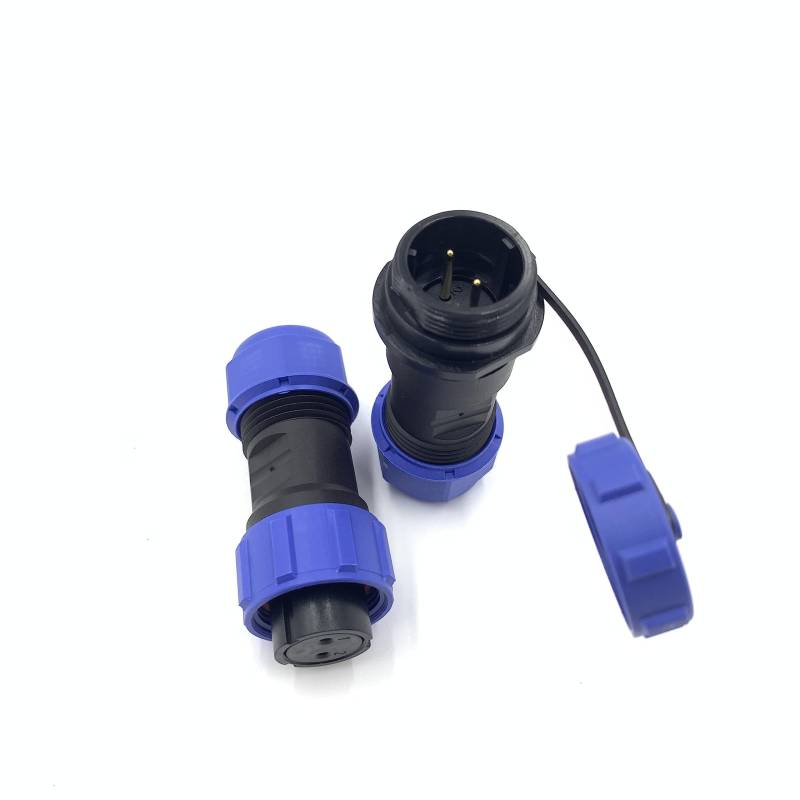 Anschlussstecker Luftfahrtstecker SP17 2 Polig, Weibliche Stecker und Männlicher Buchse Kabel Steckverbinder IP68 2 Pin Aviation-Stecker für Außenlampen Verwendet 500V 10A von bayzconn