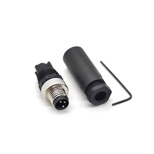 M8 3 Polig Sensor Stecker, M8 3pin Männlich Vor Ort Installierbarer Steckverbinder 8 mm IP67 Wasserdicht Industrielle Kreisverbinder Schraubverbindung Ungeschirmter für Freien Industrie 60V 4A AC/DC von bayzconn