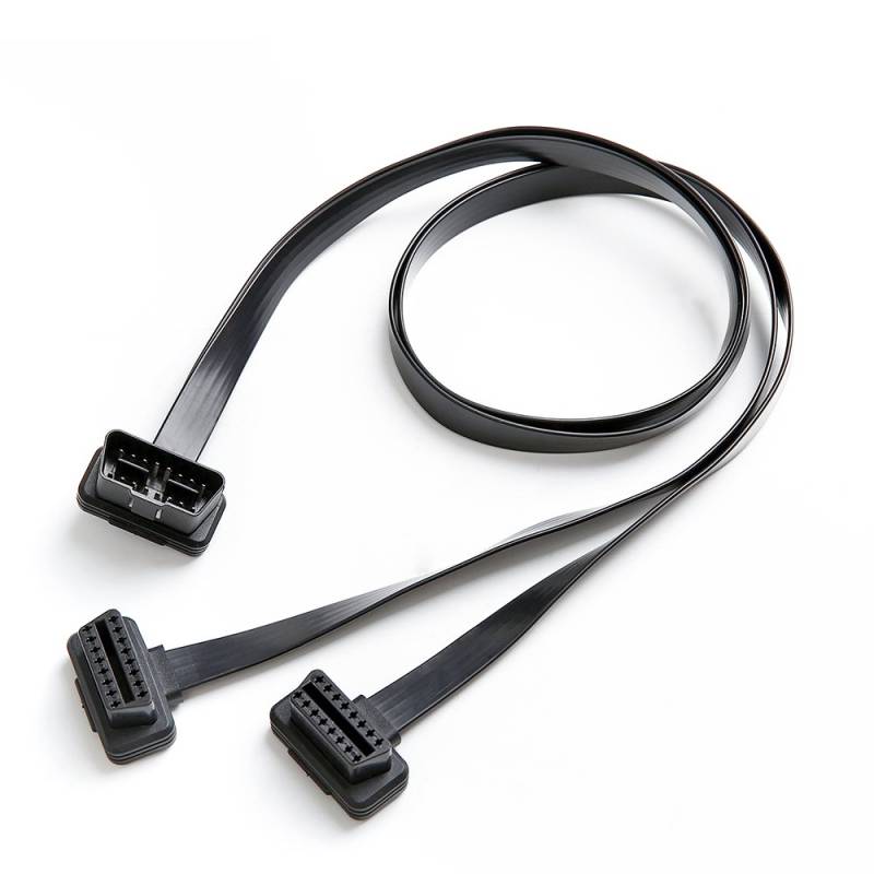 bbfly-B4 OBD II OBD2 16 Pin Verlängerung Male auf Dual Female Verlängerungskabel Adapter (30cm) von bbfly