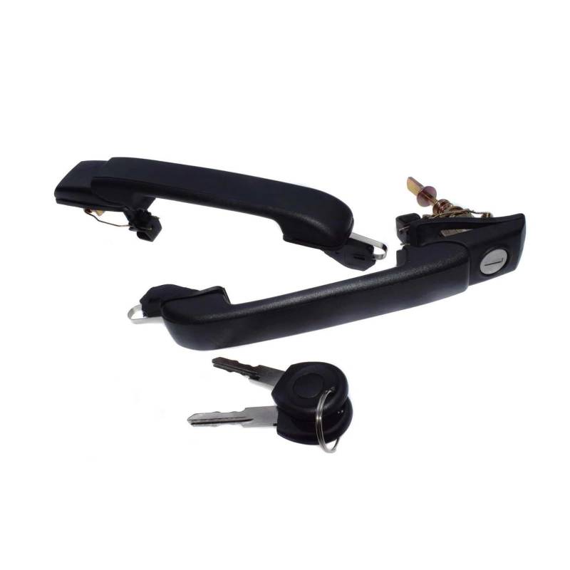 Außen türgriff Für VW Für Golf Für Vento 1PC / 2PCS Außentür Griff Mit Schlüssel Vorne Hinten Links Rechts 1H0837207B, 1H0837207C Auto Außen Griff(Pair) von bcumst