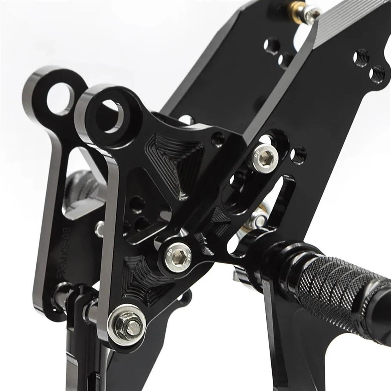 Motorrad Fußstützen Für MSX125 Für Grom 125 2012-2016 Motorrad Fußrastenanlage Fußrasten Hinten Set Fuß Peg Pedal Fußrasten Motorrad(Schwarz) von bcumst