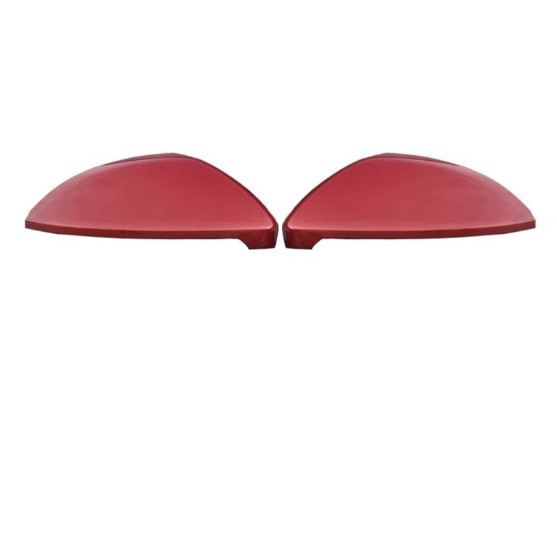 Seitenspiegelgehäuse Für VW Für Golf Für MK7 7,5 2014-2020 2Pcs Spiegel Abdeckung Rück Flügel Spiegel Deckel Gehäuse Kappe Shell Tür Spiegelkappen(Deep Red RH LH) von bcumst