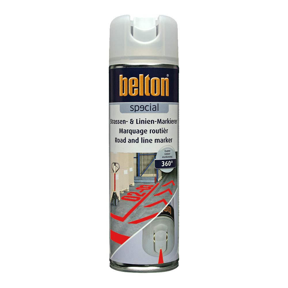 Kwasny Belton Special Straßen- und Linien-Markierer Speziallack Lack Spezial Straßenmarkierer Linienmarkierer neonrot rot 500 ml von belton