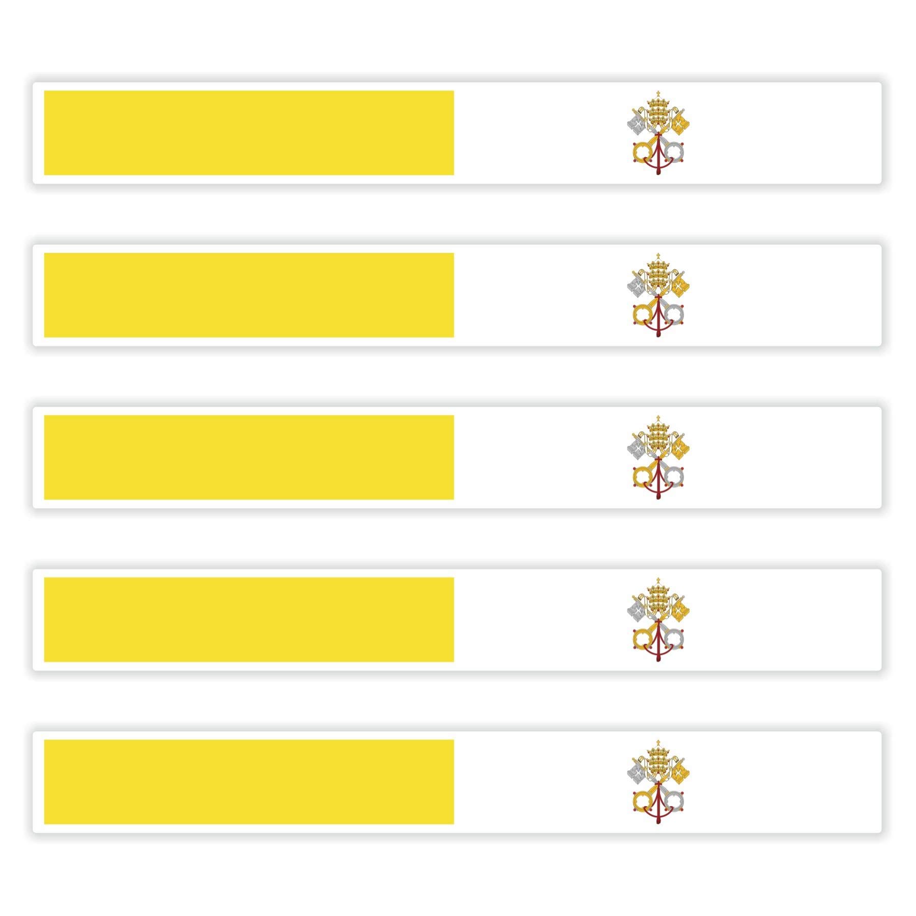 benobler 5 x Aufkleber VATIKAN f. KFZ Auto Motorrad Boot Flagge Fahne von benobler
