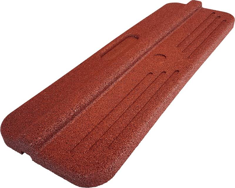 bepco Leitermatte Leitersicherung Antirutschmatte Stoppermatte Leiter Standfuß, Bodenschoner, rot 75 x 25 x 5 cm von bepco