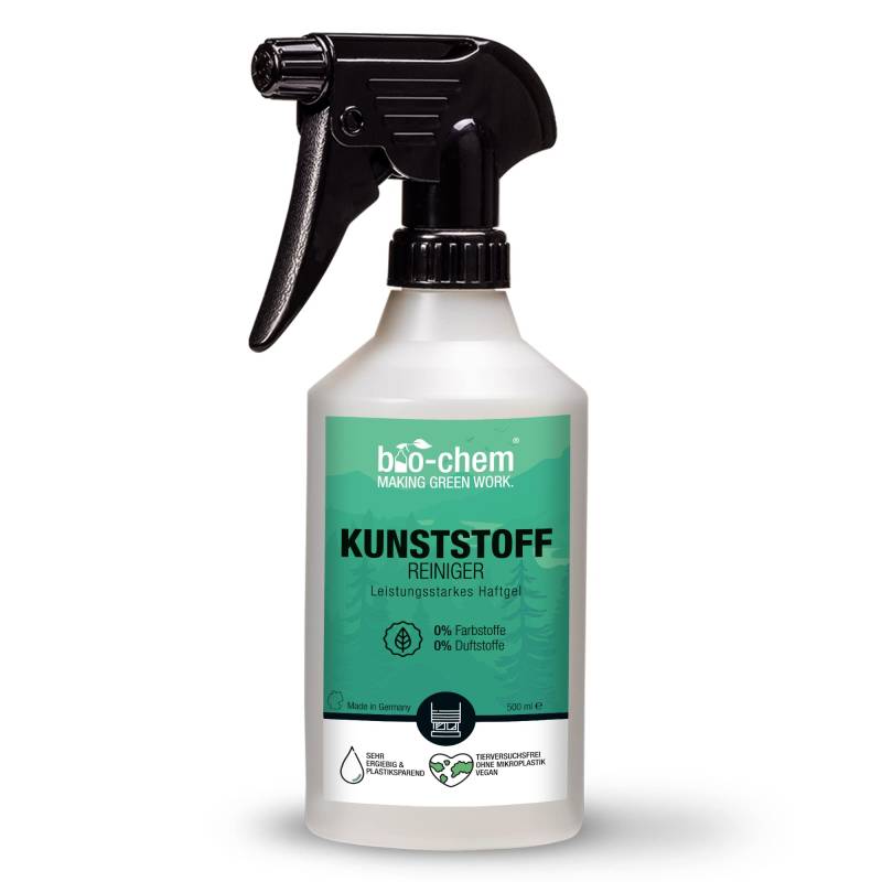 bio-chem Kunststoffreiniger 500 ml, PVC- Reiniger, Rauchgeruch-Entferner, Nikotin -Entferner, Kraftreiniger für Kunststoff - Fenster, Fenster-Rahmen, Heizkörper, Gartenmöbel, u.v.m. von bio-chem