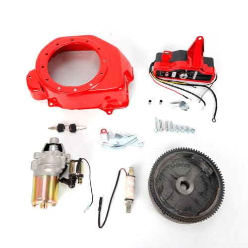 Electric Start Kit Starter Motor Flywheel Switch Schwungrad Elektrostarter Kit Anlasser Schwungrad Switch Schwungradmotor Compatible with Honda GX160 6,5 PS von biusgiyeny