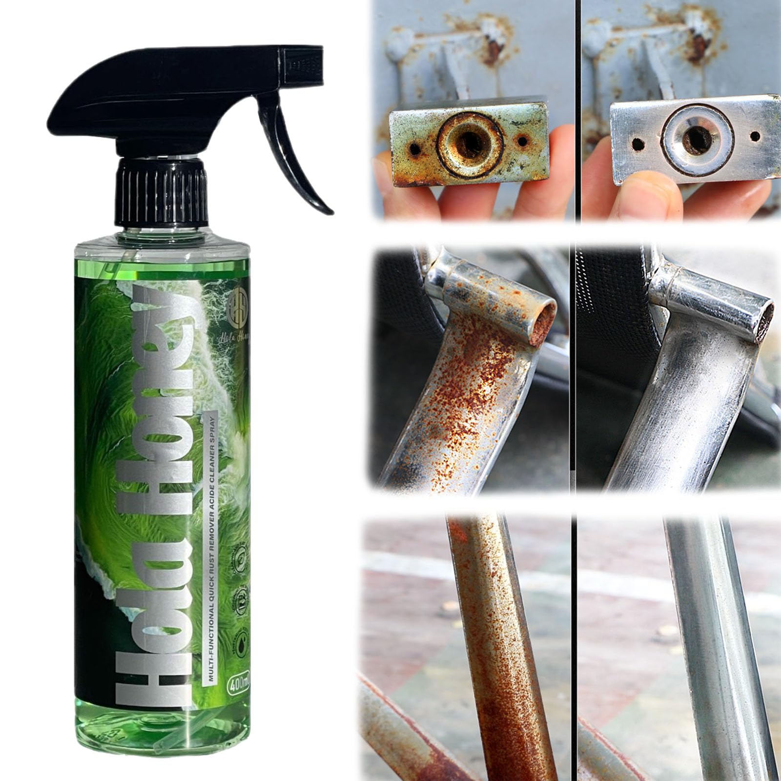 blmcoos Hola Honey Rostlöser, Rostentfernungsspray für Metall, Eisenentferner Autodetailing, Rostschutzspray für Metall, Rostlöser für Beton, Rostlöser für Badewanne, Rostschutzspray (1pcs) von blmcoos