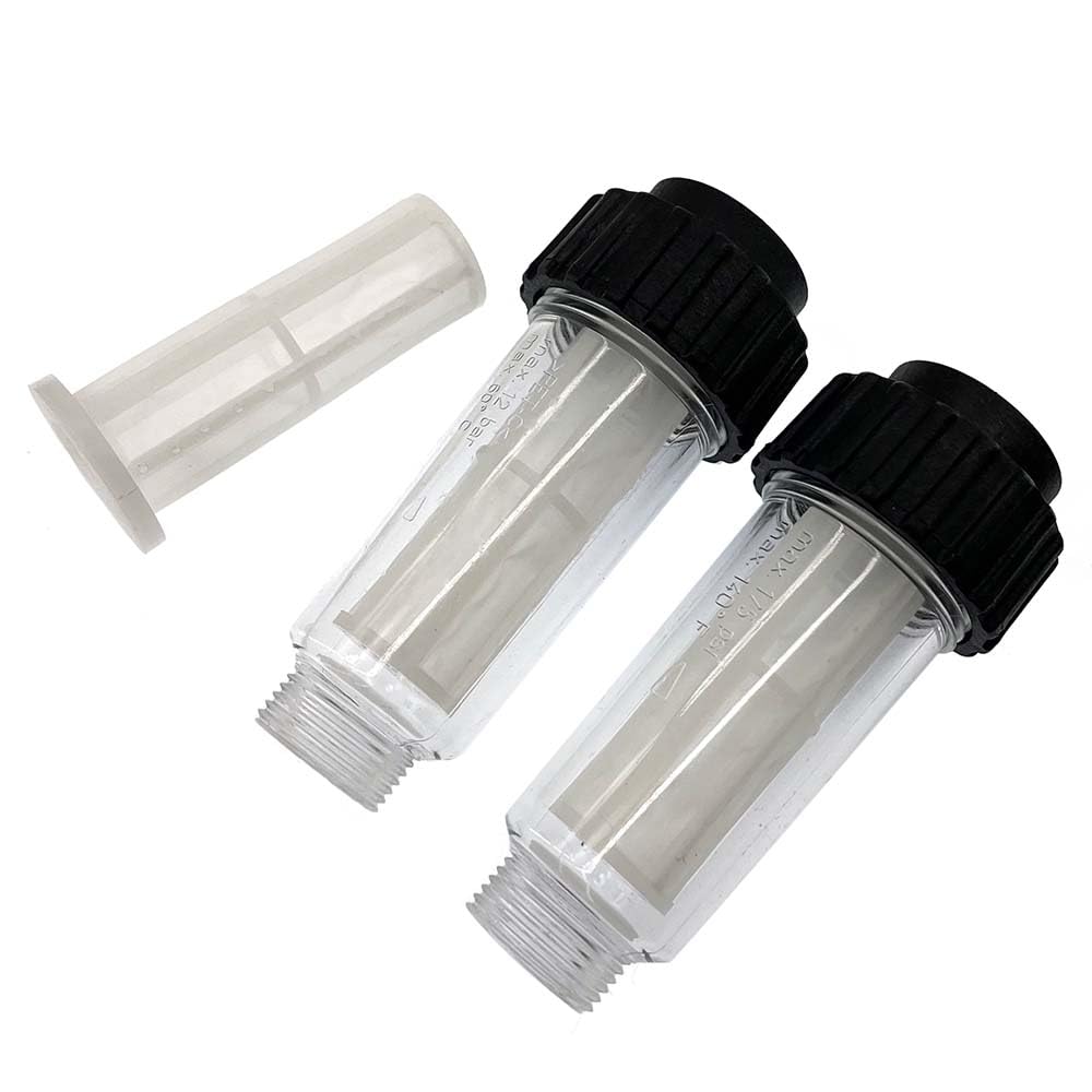 BOOSTI 2x Wasserfilter Filtereinsatz für alle Hochdruckreiniger mit 3/4" Wasser-Anschluß Kärcher Kränzle Hochdruckreiniger K2 K3 K4 K5 K6 K7 wie 4.730-059.0 5.731-050.0 von boosti