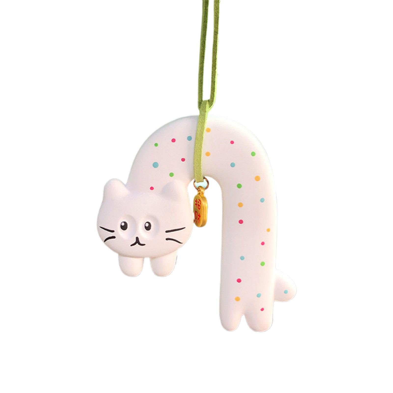 brooksnaji Autospiegel -Charmedekoration, Auto -Innenzubehör Anhänger | Katzendesign Aromatherapie Charme Anhänger - Auto Hangable Aromatherapy Ornament für LKW, Garten, von brooksnaji