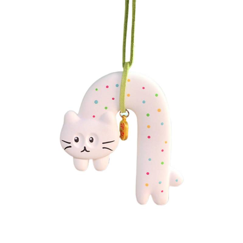 brooksnaji Autospiegel -Charmedekoration, Auto -Innenzubehör Anhänger | Katzendesign Aromatherapie Charme Anhänger - Auto Hangable Aromatherapy Ornament für LKW, Garten, von brooksnaji