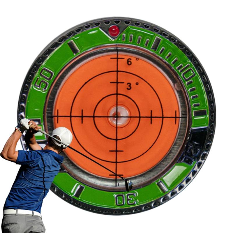 brooksnaji Golf Green Reader,Golfballmarker - Doppelseitiges Green Reader Golf-Putting-Tool | Professionelles tragbares Golf-Trainingsgerät für den Einsatz auf Fußballplätzen und Basketballplätzen von brooksnaji