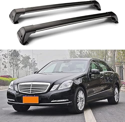 buhb 2 Stück Auto Dachträger für Mercedes Benz E Class W212 Sedan 2009-2016, Aluminium Dachgepäckträger mit Klemmhalterung von buhb