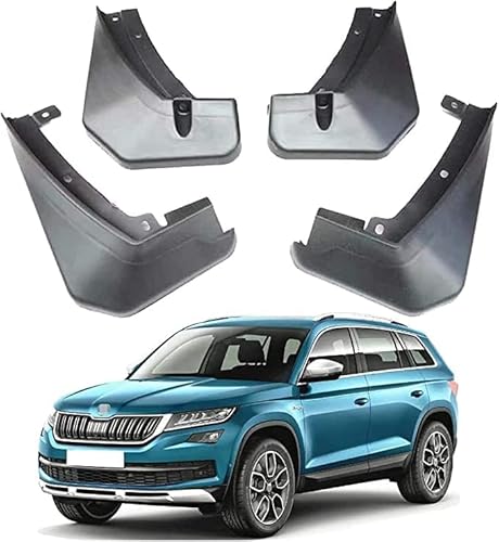 buhb 4 Stück Auto Schmutzfänger für Skoda Kodiaq 2017-2020, Kotflügel Vollschutz Set Spritzschutz, Fender Schmutzfänger Vorne und Hinten Kotflügel Fahrzeu Zubehör von buhb