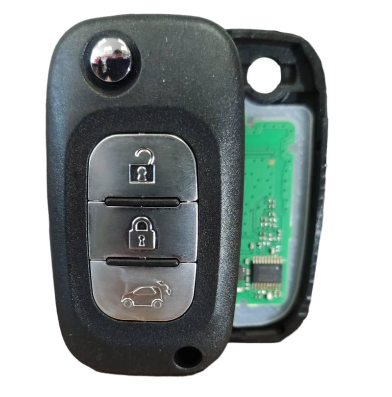 Fernbedienung kompatibel mit Smart 453 Fortwo Forfour Elektronische Schaltung 433 MHz Chip Transponder Duplizierter Schlüssel von car passion