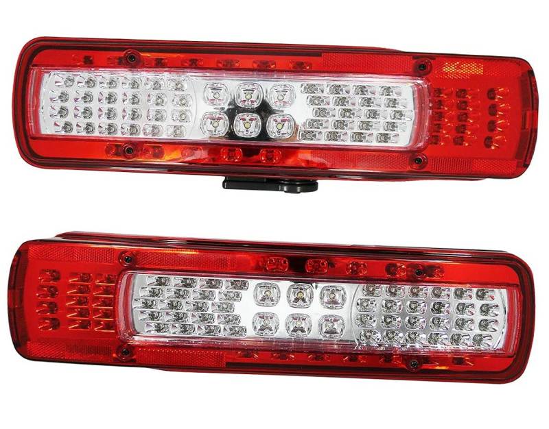 Carm 2 Rückleuchten 24V LED für FH4 LKW 2013-2019 DIN 7P 500x130x85 von carm