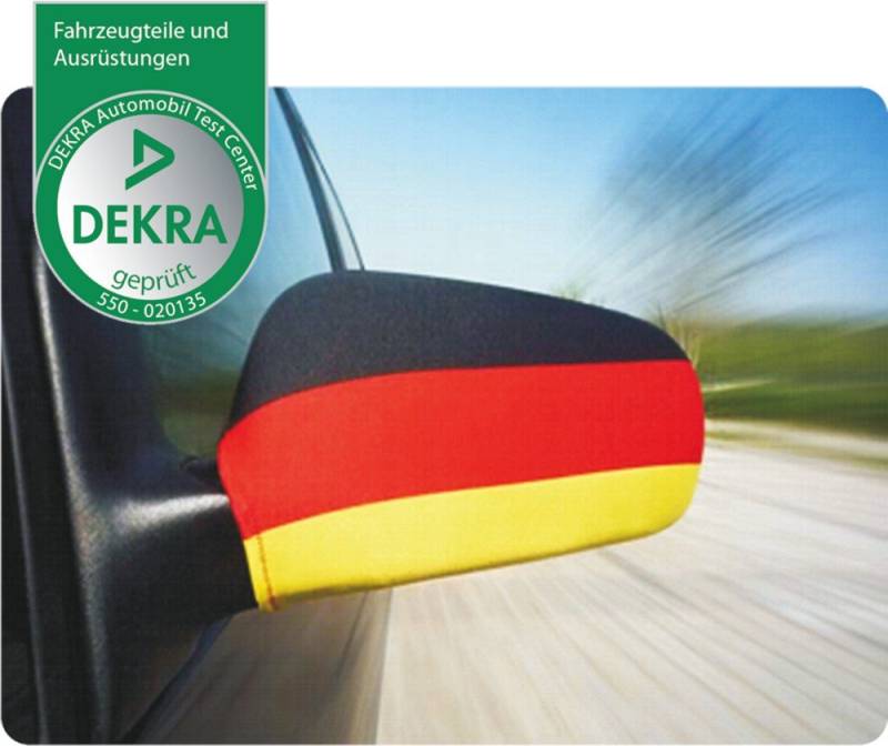 carstyling XXL Außenspiegelflagge Car-Bikini 2er-Set Deutschland Fanartikel von carstyling XXL