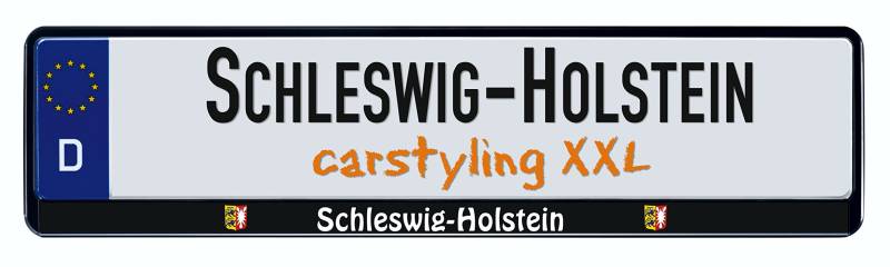 carstyling XXL Design Kennzeichenrahmen Bundesland Schleswig-Holstein 1 Stück von carstyling XXL