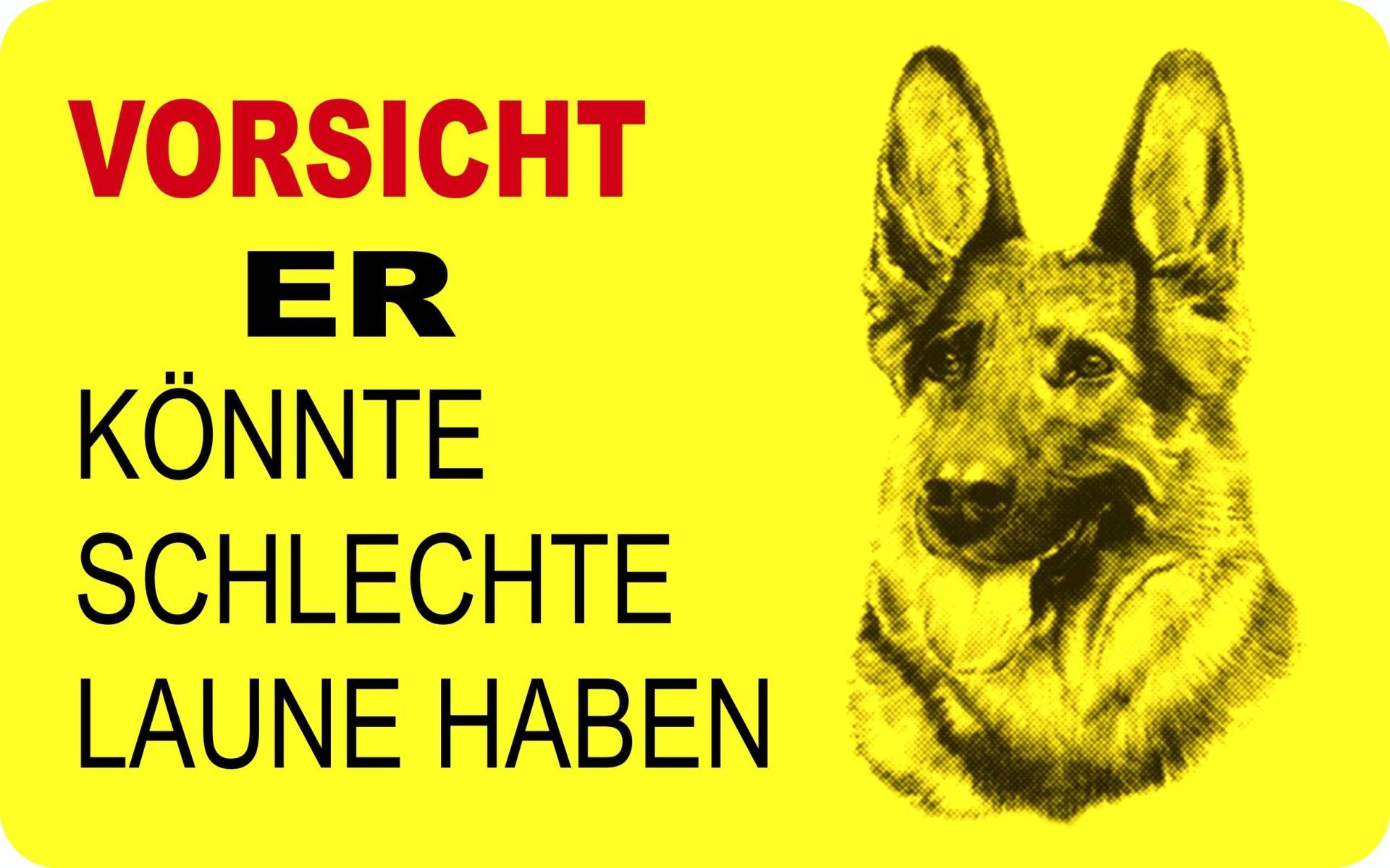 carstyling XXL Aufkleber Hund Vorsicht er könnte schlechte Laune haben von carstyling XXL