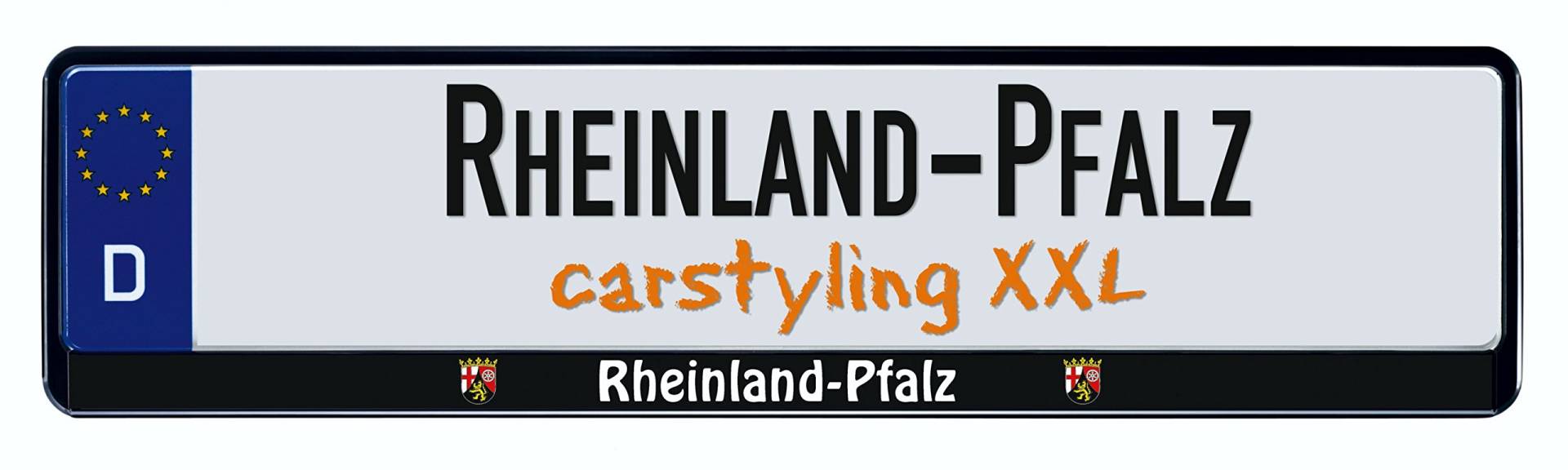 carstyling XXL Design Kennzeichenrahmen Bundesland Rheinland-Pfalz 1 Stück von carstyling XXL