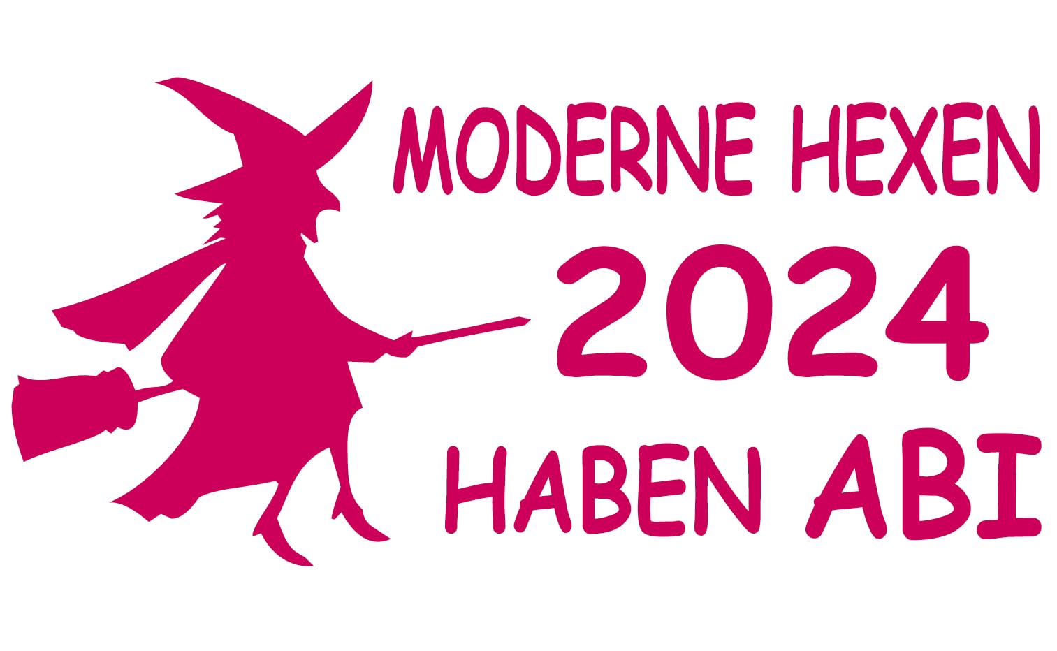 cartattoo4you® AB-02356 | ABI 2024 - Moderne HEXEN HABEN ABI | 21 Farben wählbar | 20 x 10 cm | pink | Autoaufkleber Aufkleber Car Auto Heckscheibe Tuning Sticker Kleber Abi Abitur Abschluss von cartattoo4you