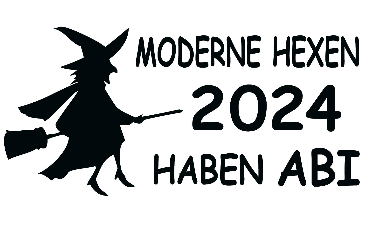 cartattoo4you® AB-02356 | ABI 2024 - Moderne HEXEN HABEN ABI | 21 Farben wählbar | 20 x 10 cm | schwarz |Autoaufkleber Aufkleber Car Auto Heckscheibe Tuning Sticker Kleber Abi Abitur Abschluss von cartattoo4you