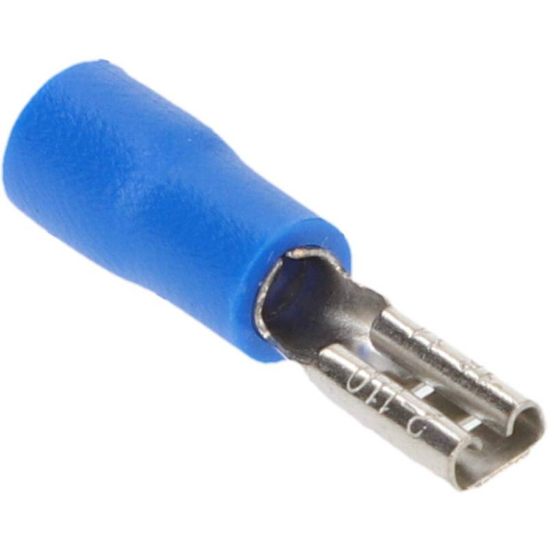 CARTREND 10491 Flachsteckhülsen-Set Blau 2,8 mm, 20-teilig von cartrend