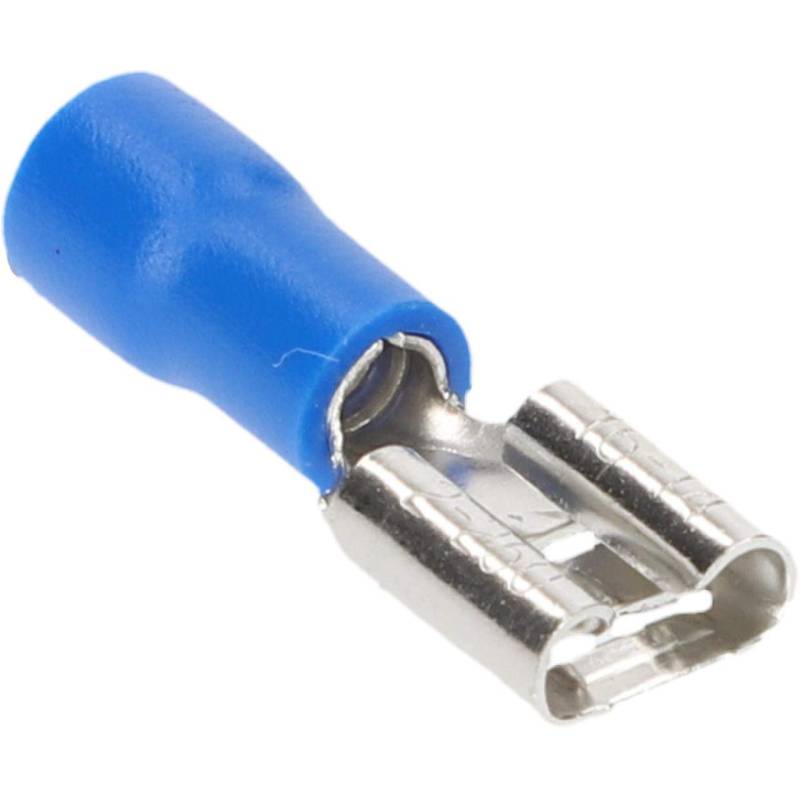 CARTREND 10493 Flachsteckhülsen-Set Blau 6,3 mm, 20-teilig von cartrend