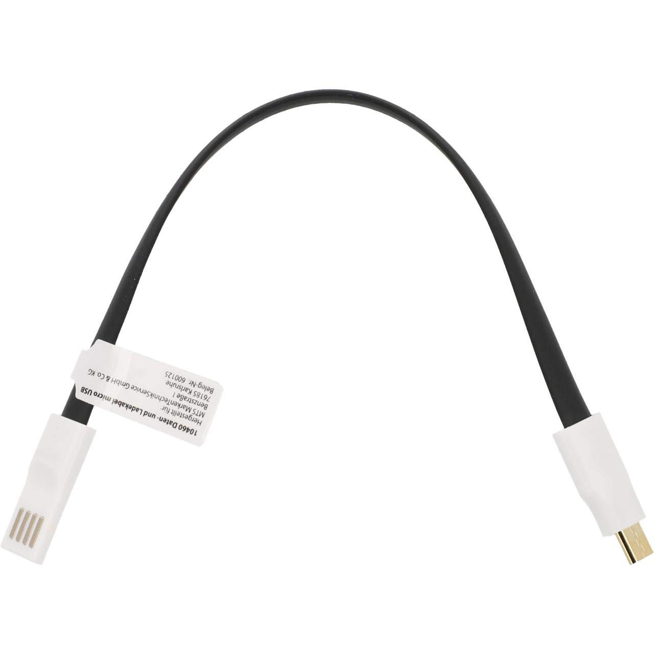 CARTREND Magnet Daten- und Ladekabel Micro USB magnetisierte Stecker dienen zur Befestigung an Ösen und Schlaufen 22 cm von cartrend