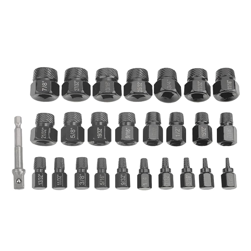 casstaly 26PCS Schraubenausdreher Schraubenentfernungswerkzeug Schraubenausdreher Autoreparaturwerkzeuge von casstaly